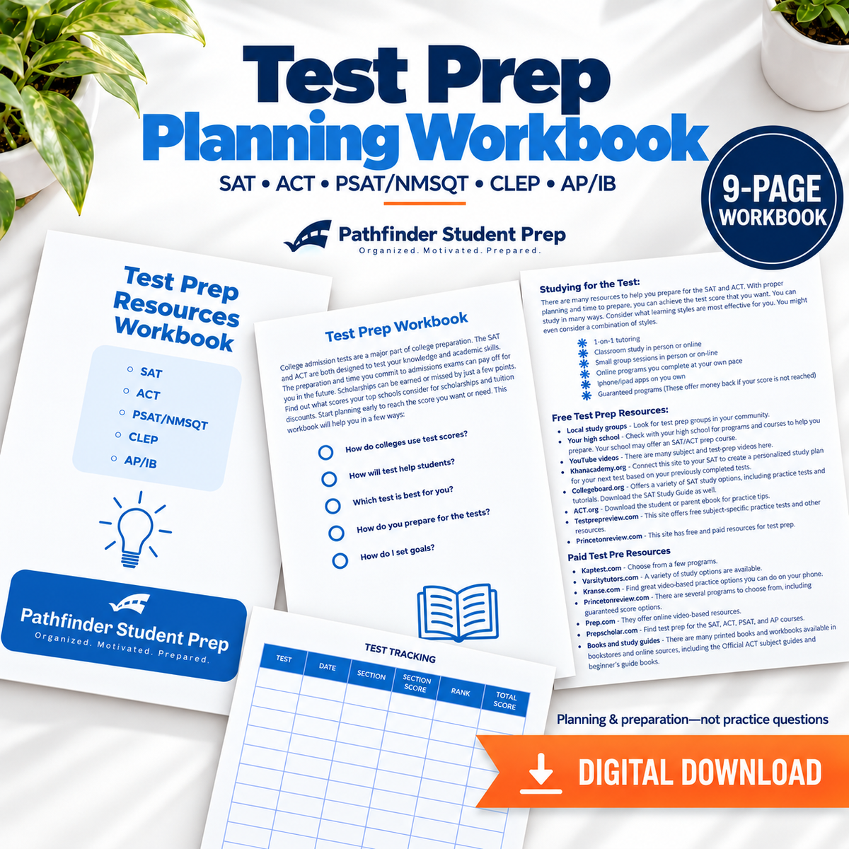 Test Prep Planning Workbook
