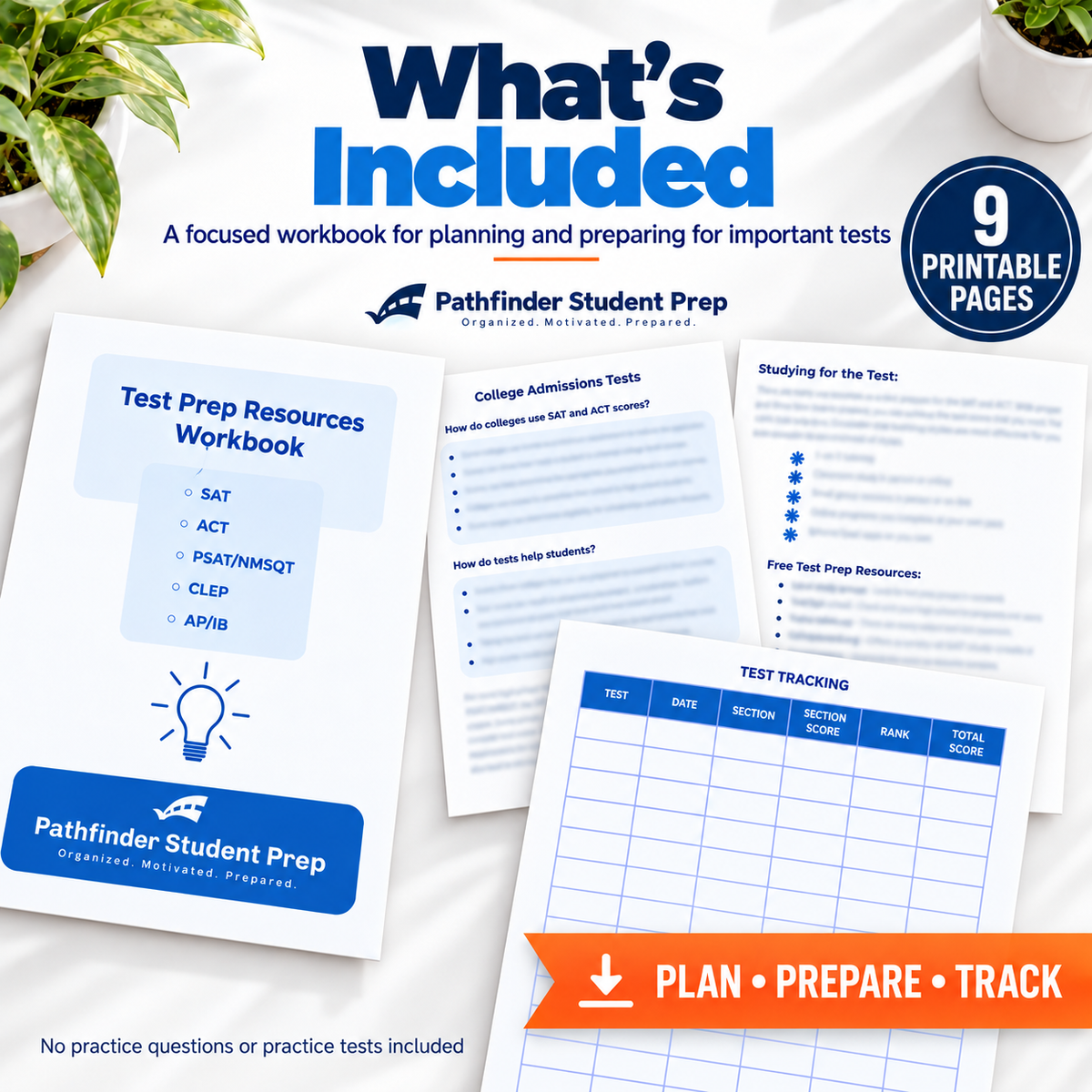 Test Prep Planning Workbook