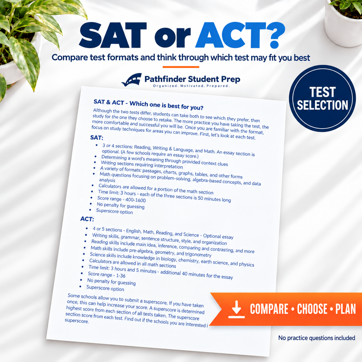 Test Prep Planning Workbook