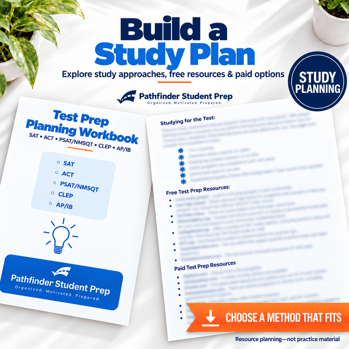 Test Prep Planning Workbook