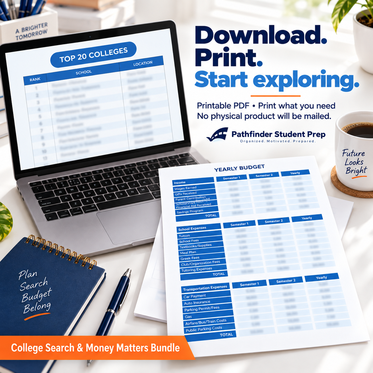 College Search & Money Matters Bundle