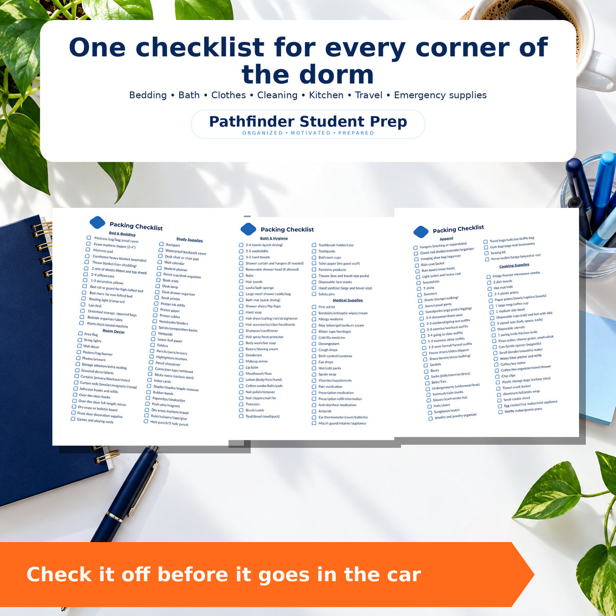 Complete College Packing List