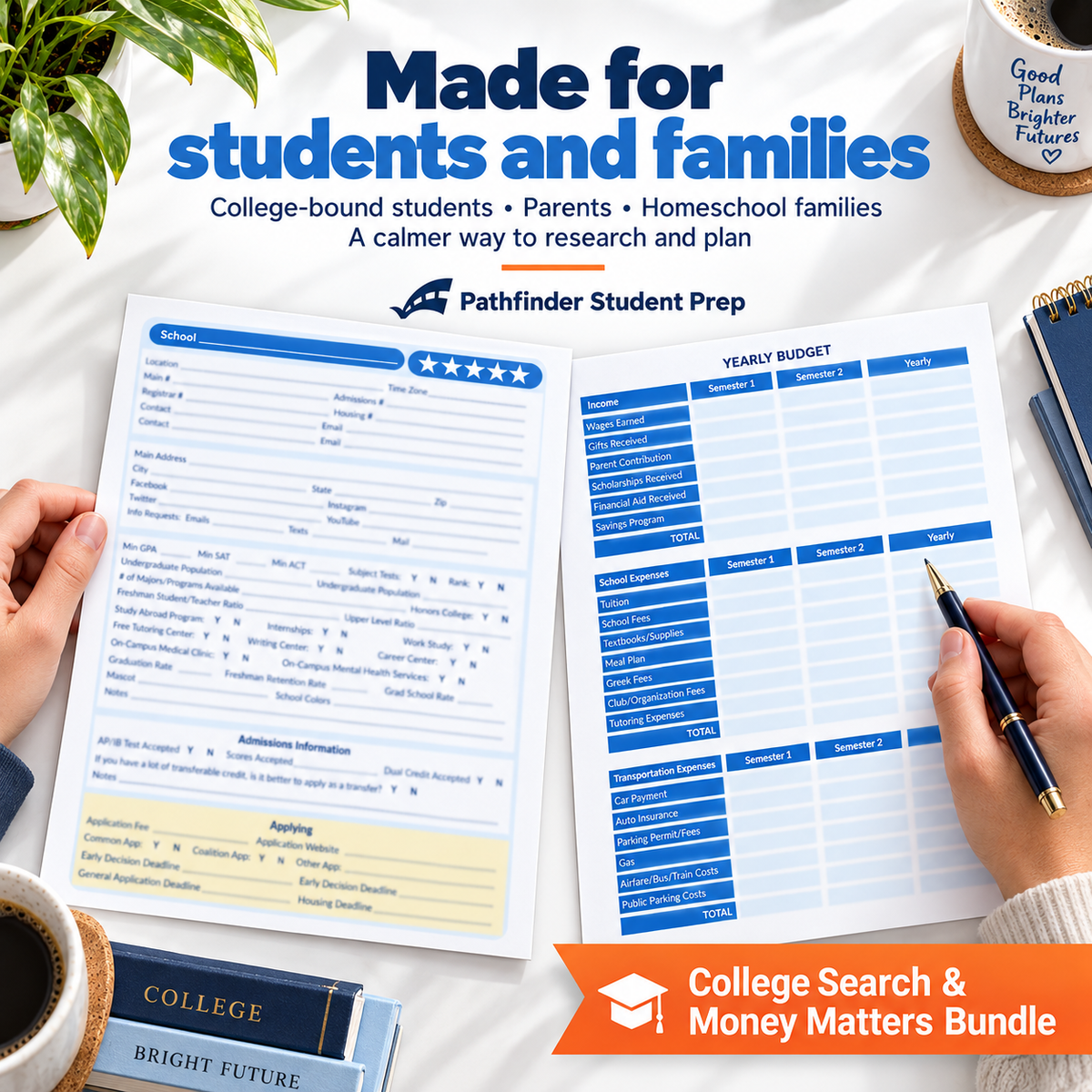 College Search & Money Matters Bundle