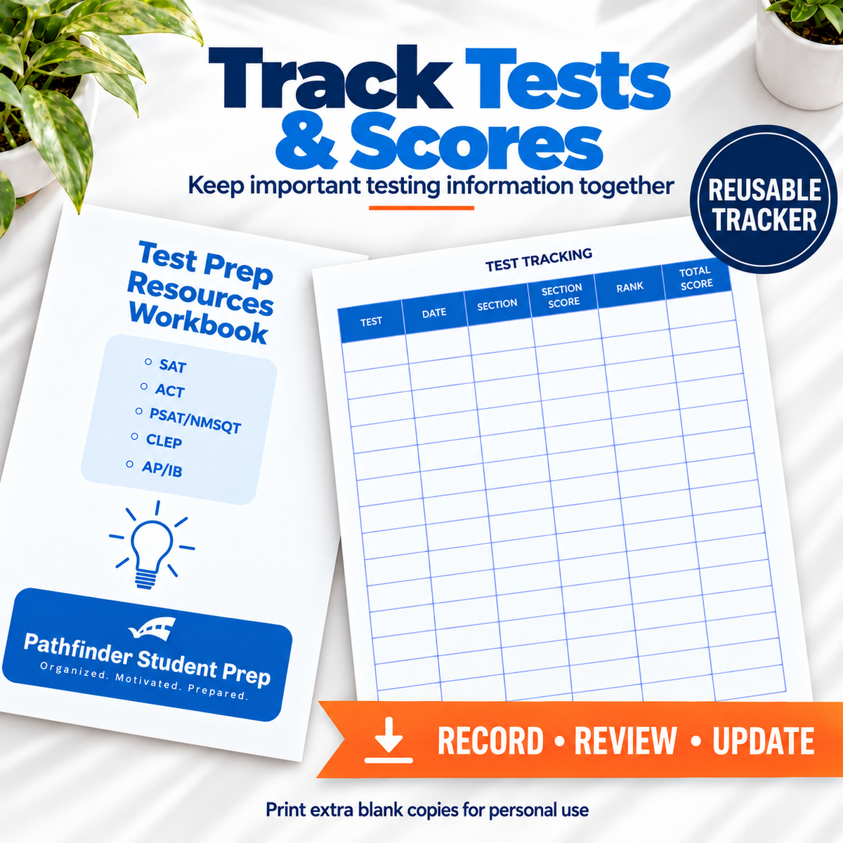Test Prep Planning Workbook