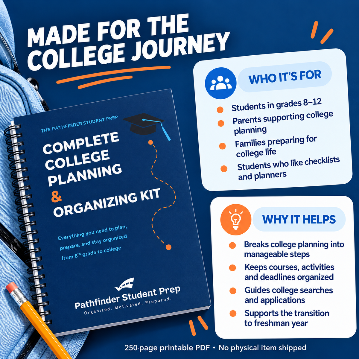 Complete College Planning & Organizing Kit