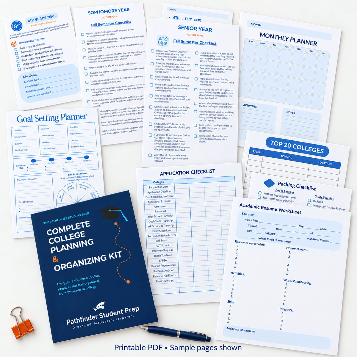 Complete College Planning & Organizing Kit